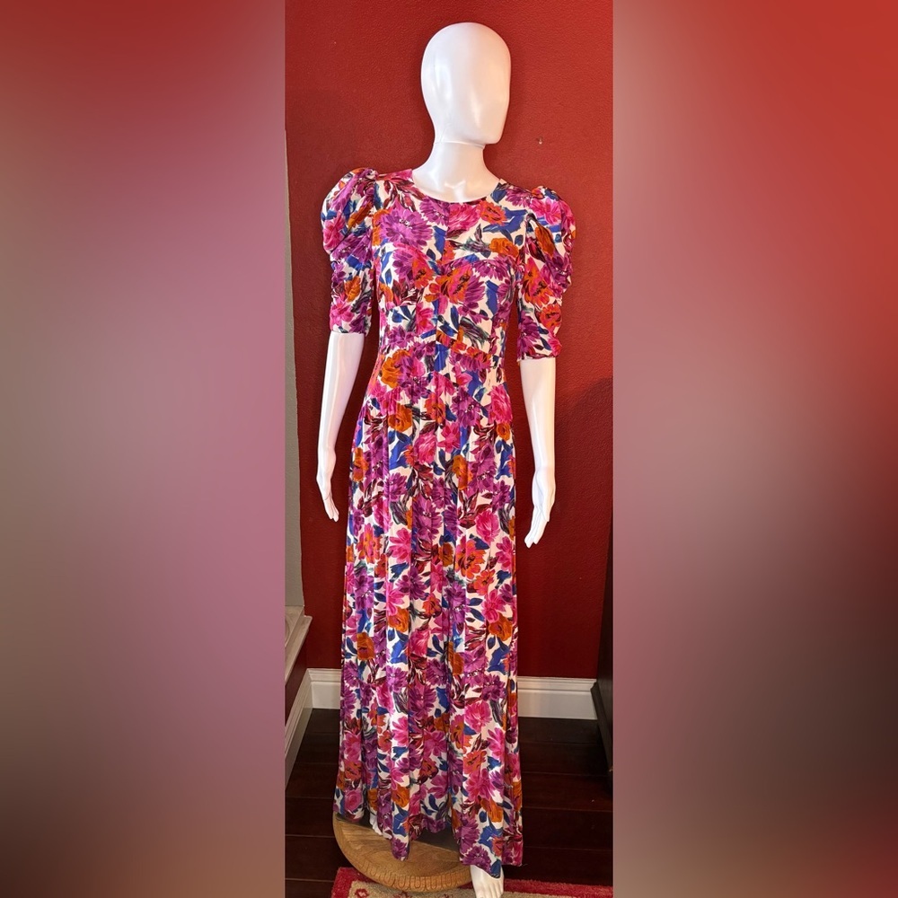 For Love & Lemons Cassandra Floral Maxi Dress M - Picture 3 of 11